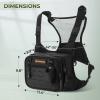 image:imageKastKing Bait Boss WaterResistant Fishing Chest Pack With EVA ZipDown Workstation MOLLE Storage Adjustable Chest StrapsA Black