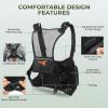 image:imageKastKing Bait Boss WaterResistant Fishing Chest Pack With EVA ZipDown Workstation MOLLE Storage Adjustable Chest StrapsA Black