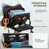 image:imageKastKing Bait Boss WaterResistant Fishing Chest Pack With EVA ZipDown Workstation MOLLE Storage Adjustable Chest StrapsA Black