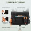 image:imageKastKing Bait Boss WaterResistant Fishing Chest Pack With EVA ZipDown Workstation MOLLE Storage Adjustable Chest StrapsA Black