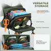 image:imageKastKing Bait Boss WaterResistant Fishing Chest Pack With EVA ZipDown Workstation MOLLE Storage Adjustable Chest StrapsB Olive Green