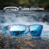 image:imageKastKing Beartrap Polarized Sports Fishing Sunglasses With PuriVex Protective Lens Coating Wayfarer Design Men WomenA Gloss Tal Light Blue Crystal Frame  Ice Blue Mirror