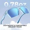 image:imageKastKing Beartrap Polarized Sports Fishing Sunglasses With PuriVex Protective Lens Coating Wayfarer Design Men WomenA Gloss Tal Light Blue Crystal Frame  Ice Blue Mirror