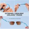 image:imageKastKing Beartrap Polarized Sports Fishing Sunglasses With PuriVex Protective Lens Coating Wayfarer Design Men WomenA Gloss Tal Light Blue Crystal Frame  Ice Blue Mirror