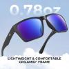 image:imageKastKing Beartrap Polarized Sports Fishing Sunglasses With PuriVex Protective Lens Coating Wayfarer Design Men WomenC Matte Black Frame  Cobalt Mirror