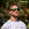 image:imageKastKing Beartrap Polarized Sports Fishing Sunglasses With PuriVex Protective Lens Coating Wayfarer Design Men WomenD Matte Black Frame  Chartreuse Mirror