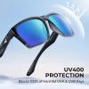 image:imageKastKing Beartrap Polarized Sports Fishing Sunglasses With PuriVex Protective Lens Coating Wayfarer Design Men WomenE Gloss Tal Light Gray Frame  Blue Ocean Mirror