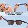 image:imageKastKing Beartrap Polarized Sports Fishing Sunglasses With PuriVex Protective Lens Coating Wayfarer Design Men WomenE Gloss Tal Light Gray Frame  Blue Ocean Mirror