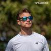 image:imageKastKing Beartrap Polarized Sports Fishing Sunglasses With PuriVex Protective Lens Coating Wayfarer Design Men WomenE Gloss Tal Light Gray Frame  Blue Ocean Mirror