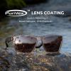 image:imageKastKing Beartrap Polarized Sports Fishing Sunglasses With PuriVex Protective Lens Coating Wayfarer Design Men WomenF Gloss Gray Crystal Frame  Brown