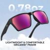 image:imageKastKing Beartrap Polarized Sports Fishing Sunglasses With PuriVex Protective Lens Coating Wayfarer Design Men WomenG Gloss Black Frame  Lavender Mirror