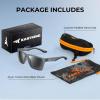 image:imageKastKing Beartrap Polarized Sports Fishing Sunglasses With PuriVex Protective Lens Coating Wayfarer Design Men WomenH Matte Smoke Crystal Frame  Smoke