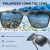 image:imageKastKing Beartrap Polarized Sports Fishing Sunglasses With PuriVex Protective Lens Coating Wayfarer Design Men WomenH Matte Smoke Crystal Frame  Smoke