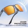 image:imageKastKing Beartrap Polarized Sports Fishing Sunglasses With PuriVex Protective Lens Coating Wayfarer Design Men WomenI Matte Smoke Crystal Frame  Scarlet Mirror