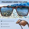 image:imageKastKing Beartrap Polarized Sports Fishing Sunglasses With PuriVex Protective Lens Coating Wayfarer Design Men WomenJ Matte Demi Frame  Brown