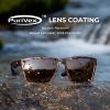 image:imageKastKing Beartrap Polarized Sports Fishing Sunglasses With PuriVex Protective Lens Coating Wayfarer Design Men WomenJ Matte Demi Frame  Brown