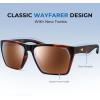 image:imageKastKing Beartrap Polarized Sports Fishing Sunglasses With PuriVex Protective Lens Coating Wayfarer Design Men WomenJ Matte Demi Frame  Brown