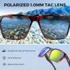 image:imageKastKing Beartrap Polarized Sports Fishing Sunglasses With PuriVex Protective Lens Coating Wayfarer Design Men WomenK Gloss Demi Frame  Chartreuse Mirror