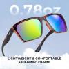 image:imageKastKing Beartrap Polarized Sports Fishing Sunglasses With PuriVex Protective Lens Coating Wayfarer Design Men WomenK Gloss Demi Frame  Chartreuse Mirror