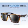 image:imageKastKing Beartrap Polarized Sports Fishing Sunglasses With PuriVex Protective Lens Coating Wayfarer Design Men WomenL Gloss Yellow Demi Frame  Smoke