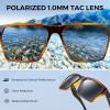 image:imageKastKing Beartrap Polarized Sports Fishing Sunglasses With PuriVex Protective Lens Coating Wayfarer Design Men WomenL Gloss Yellow Demi Frame  Smoke