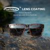image:imageKastKing Beartrap Polarized Sports Fishing Sunglasses With PuriVex Protective Lens Coating Wayfarer Design Men WomenL Gloss Yellow Demi Frame  Smoke