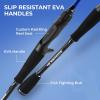 image:imageKastKing Centron Fishing Rod and Reel Combo Spinning amp Baitcasting Combos IM6 Graphite 2Pc Blanks Stainless Steel Guides with Ceramic Rings Contoured EVA Handles amp Fighting ButtCast7 Mh  Right Handed