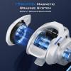 image:imageKastKing Centron Lite Baitcasting Fishing Reel  Lightweight Glass Fiber Infused Nylon Frame  76 OZ  5  1 AntiReverse Ball Bearings 711 HighSpeed Gear Ratio Fishing Reel with Compact DesignAWhiteLeft711