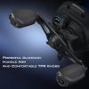 image:imageKastKing Centron Lite Baitcasting Fishing Reel  Lightweight Glass Fiber Infused Nylon Frame  76 OZ  5  1 AntiReverse Ball Bearings 711 HighSpeed Gear Ratio Fishing Reel with Compact DesignBBlackLeft711