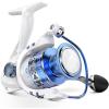 image:imageKastKing Centron amp Centron Lite Spinning Reels Size 500 is Perfect for Ice Fishing Up to 175 Max Drag 521 Gear Ratio Ultra Smooth Powerful CNC Aluminum Spool 91 BB Light WeightCentron Lite  Collapsible Handle
