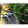 image:imageKastKing Crixus Fishing Rod and Reel Combo High Performance Spinning amp Baitcaster Combo IM6 Graphite 2Pc Blanks Zirconium Oxide Rings SuperPolymer Handle Lightweight Reel with Aluminum SpoolB Cast70 Med Heavy Left Handed2pcs