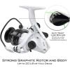 image:imageKastKing Crixus Fishing Rod and Reel Combo High Performance Spinning amp Baitcaster Combo IM6 Graphite 2Pc Blanks Zirconium Oxide Rings SuperPolymer Handle Lightweight Reel with Aluminum SpoolA Spin70 Med Heavy2pcs 3000 Reel