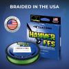 image:imageKastKing Hammer FFS Neutral Density UHMWPE Braided Fishing Line Unique 9Carrier MicroFilament Round Braid Colorfast Super Smooth Ultra Small Finesse DiametersNeon Green