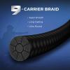 image:imageKastKing Hammer FFS Neutral Density UHMWPE Braided Fishing Line Unique 9Carrier MicroFilament Round Braid Colorfast Super Smooth Ultra Small Finesse DiametersStealth Black