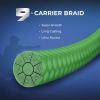 image:imageKastKing Hammer FFS Neutral Density UHMWPE Braided Fishing Line Unique 9Carrier MicroFilament Round Braid Colorfast Super Smooth Ultra Small Finesse DiametersNeon Green