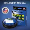 image:imageKastKing Hammer FFS Neutral Density UHMWPE Braided Fishing Line Unique 9Carrier MicroFilament Round Braid Colorfast Super Smooth Ultra Small Finesse DiametersStealth Black
