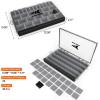 image:imageKastKing HyperSeal Waterproof Tackle Box 3600 and 3700 Tackle Trays Fishing Tackle Box Organizer with Removable Dividers Lure Box and Terminal Tackle StorageBlackBlack