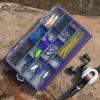 image:imageKastKing HyperSeal Waterproof Tackle Box 3600 and 3700 Tackle Trays Fishing Tackle Box Organizer with Removable Dividers Lure Box and Terminal Tackle StorageBlackPurple