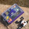 image:imageKastKing HyperSeal Waterproof Tackle Box 3600 and 3700 Tackle Trays Fishing Tackle Box Organizer with Removable Dividers Lure Box and Terminal Tackle StorageBlackPurple