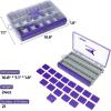 image:imageKastKing HyperSeal Waterproof Tackle Box 3600 and 3700 Tackle Trays Fishing Tackle Box Organizer with Removable Dividers Lure Box and Terminal Tackle StorageBlackPurple