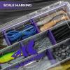 image:imageKastKing HyperSeal Waterproof Tackle Box 3600 and 3700 Tackle Trays Fishing Tackle Box Organizer with Removable Dividers Lure Box and Terminal Tackle StorageBlackPurple