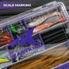 image:imageKastKing HyperSeal Waterproof Tackle Box 3600 and 3700 Tackle Trays Fishing Tackle Box Organizer with Removable Dividers Lure Box and Terminal Tackle StorageBlackPurple
