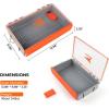image:imageKastKing HyperSeal Waterproof Tackle Box Waterproof 3600 and 3700 Tackle Trays Fishing Tackle Box Organizer with Removable Dividers Lure Box and Terminal Tackle Storage37002 Pack no compartment