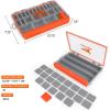 image:imageKastKing HyperSeal Waterproof Tackle Box Waterproof 3600 and 3700 Tackle Trays Fishing Tackle Box Organizer with Removable Dividers Lure Box and Terminal Tackle Storage3600 2 Packs