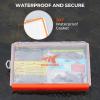 image:imageKastKing HyperSeal Waterproof Tackle Box Waterproof 3600 and 3700 Tackle Trays Fishing Tackle Box Organizer with Removable Dividers Lure Box and Terminal Tackle Storage37002 Pack no compartment