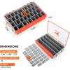 image:imageKastKing HyperSeal Waterproof Tackle Box Waterproof 3600 and 3700 Tackle Trays Fishing Tackle Box Organizer with Removable Dividers Lure Box and Terminal Tackle Storage37001 Pack with compartment