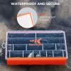 image:imageKastKing HyperSeal Waterproof Tackle Box Waterproof 3600 and 3700 Tackle Trays Fishing Tackle Box Organizer with Removable Dividers Lure Box and Terminal Tackle Storage37002 Pack with compartment