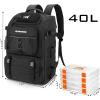 image:imageKastKing KarryAll Fishing Tackle Backpack with Rod Holder 4 Tackle Boxes4026L Tackle Bag Storage Fishing Gear and EquipmentA Large 40 L  Black