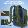 image:imageKastKing KarryAll Fishing Tackle Backpack with Rod Holder 4 Tackle Boxes4026L Tackle Bag Storage Fishing Gear and EquipmentF Medium 26 L  Green