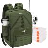 image:imageKastKing KarryAll Fishing Tackle Backpack with Rod Holder 4 Tackle Boxes4026L Tackle Bag Storage Fishing Gear and EquipmentF Medium 26 L  Green